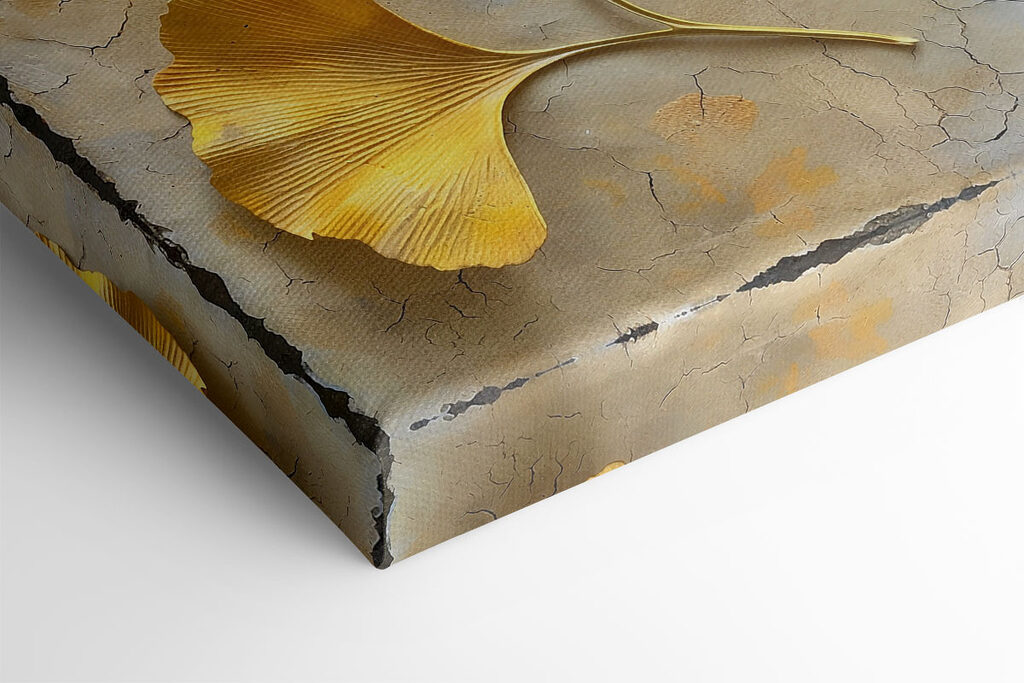 Yellow leaves on a concrete surface Yellow leaves on a concrete surface