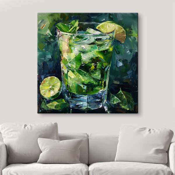 Glas mit Eis und Limetten Glas mit Eis und Limetten