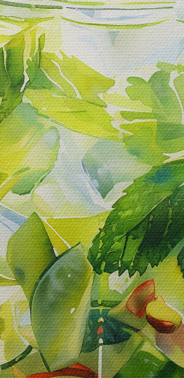 Ein Glas Wasser mit Limetten und Minzblättern Ein Glas Wasser mit Limetten und Minzblättern
