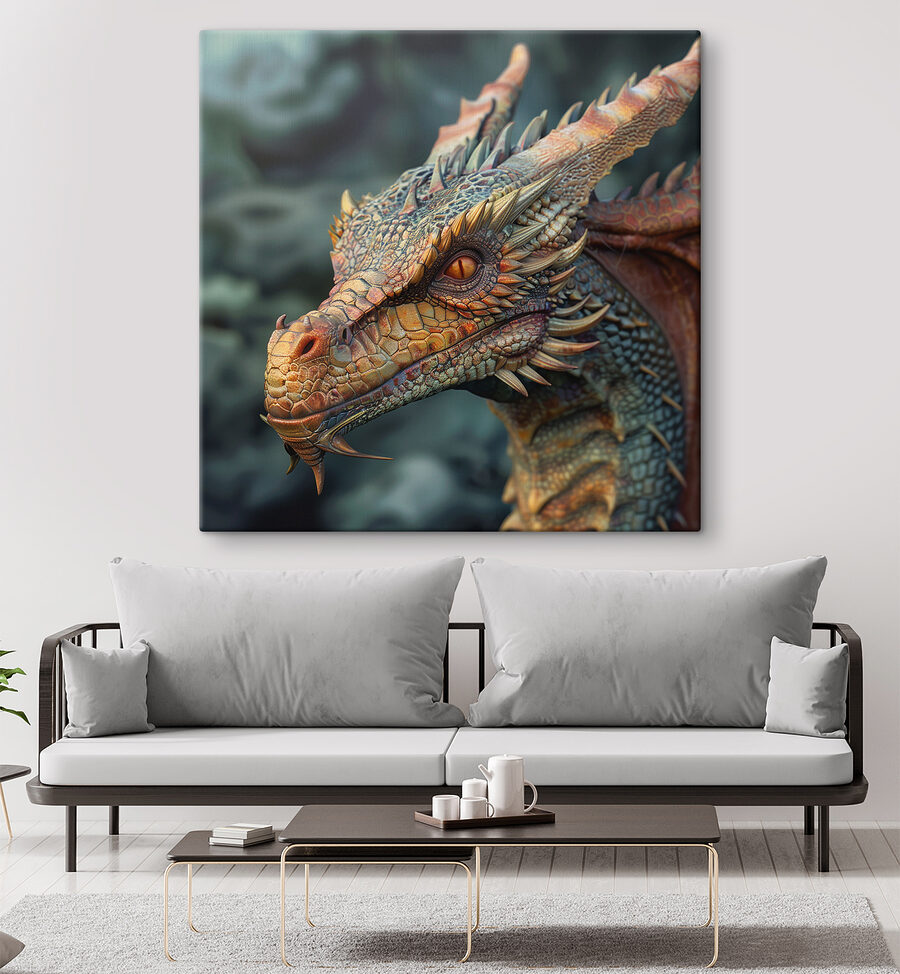 Drache mit scharfen Stacheln