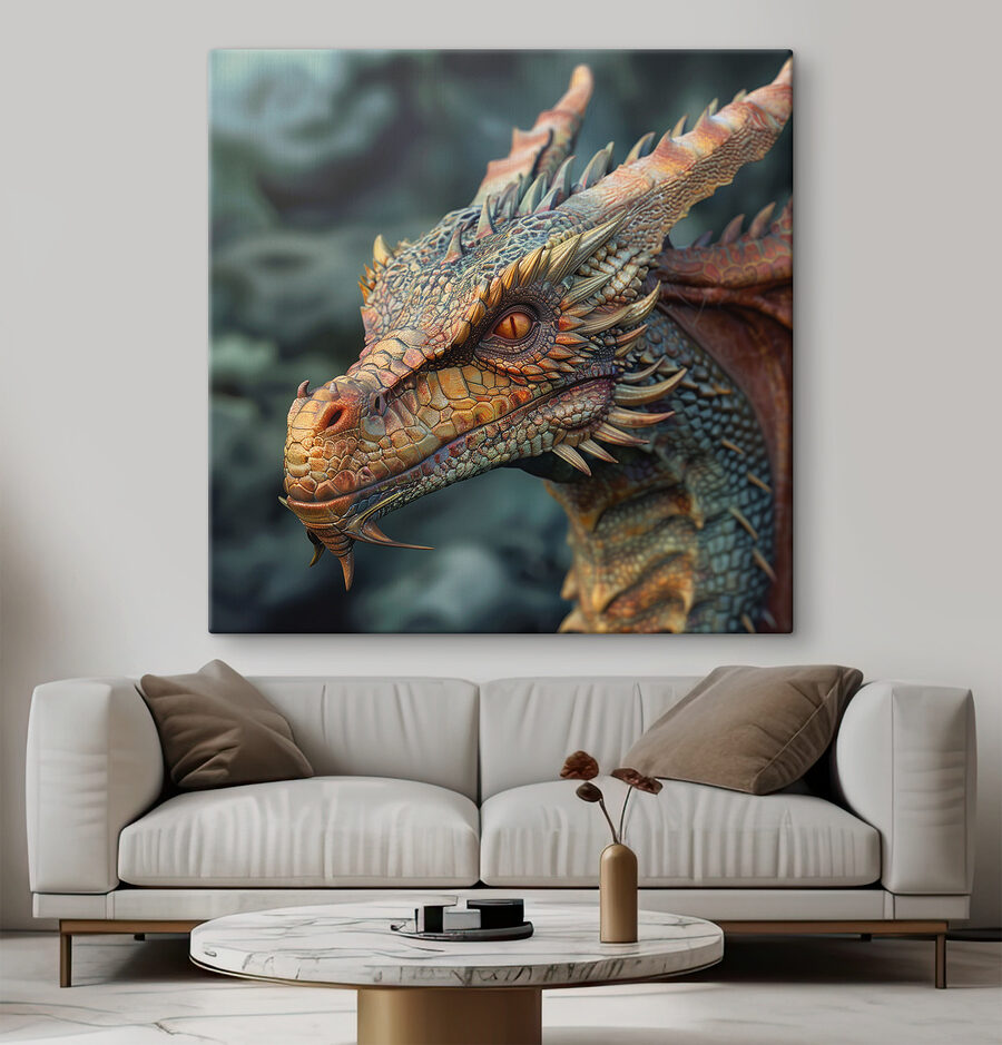 Drache mit scharfen Stacheln
