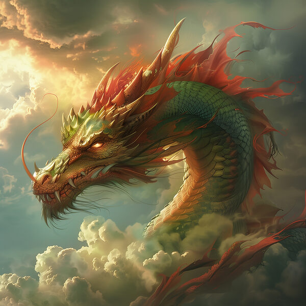 Drache in den Wolken Drache in den Wolken