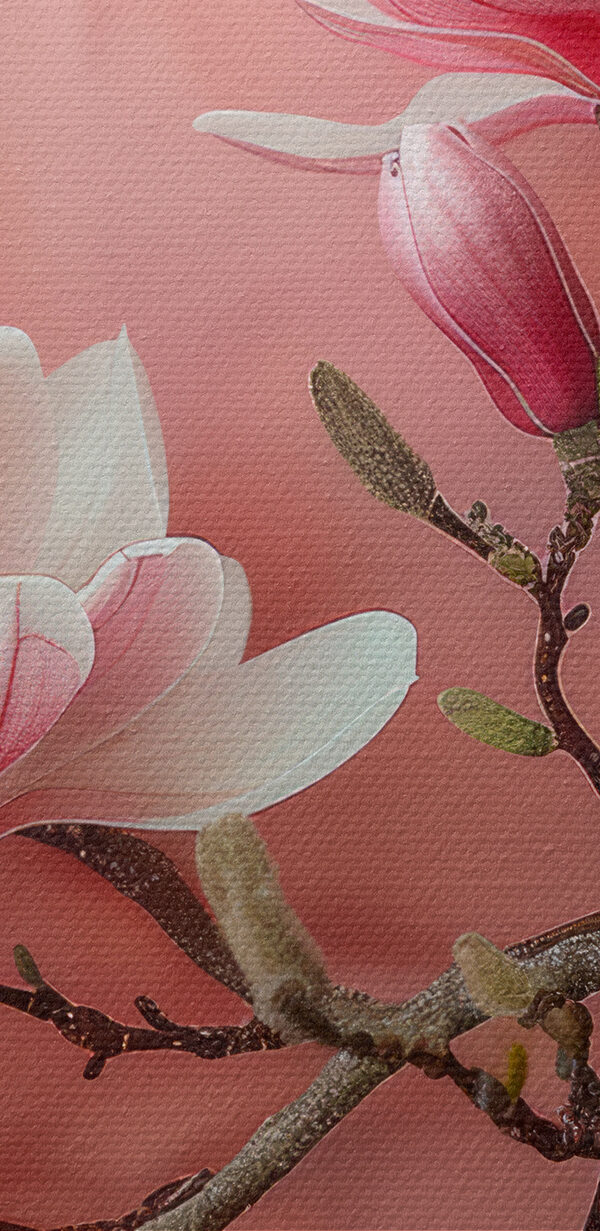Zweig mit Blumen darauf Zweig mit Blumen darauf