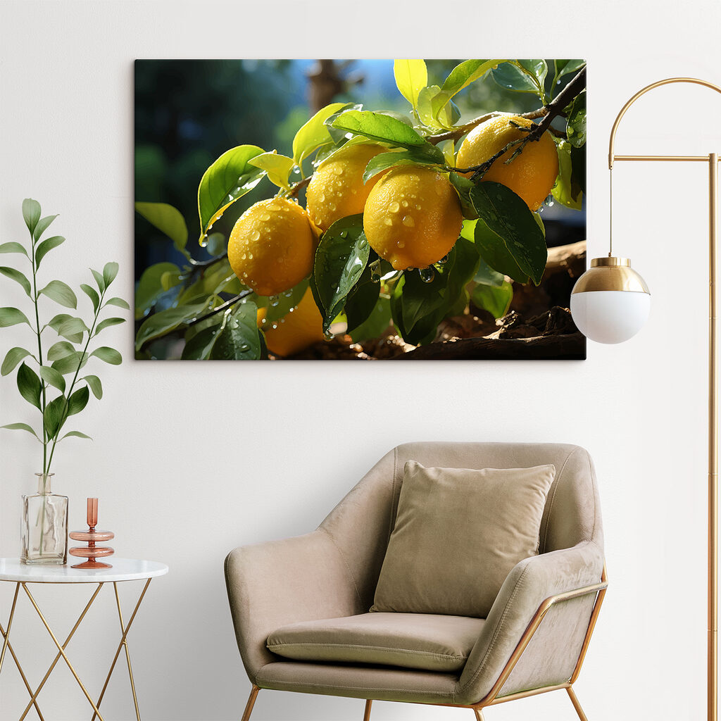 Group of lemons on a tree Group of lemons on a tree