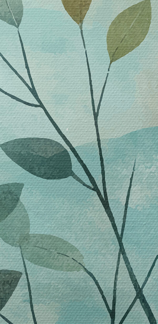 Painting of a tree with leaves Painting of a tree with leaves