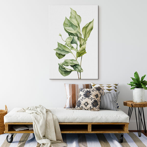 Lush green leaves in soft hues Lush green leaves in soft hues