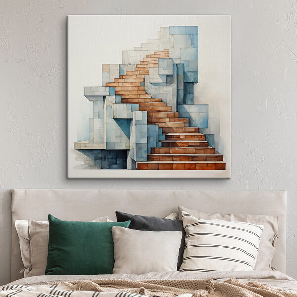 Aquarell einer Treppe Aquarell einer Treppe