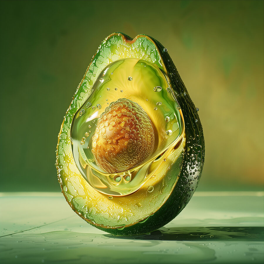 Avocado halbiert Avocado halbiert