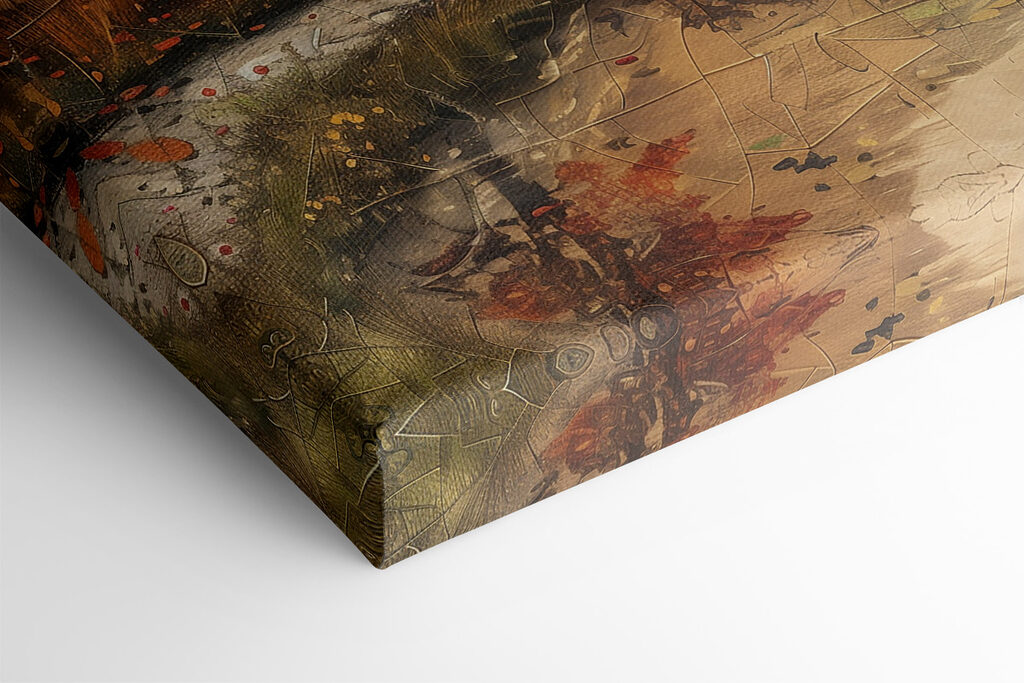 Puzzle of a landscape with trees and a river