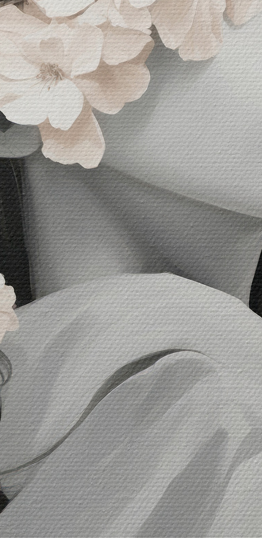 Frau mit Blumen auf dem Kopf