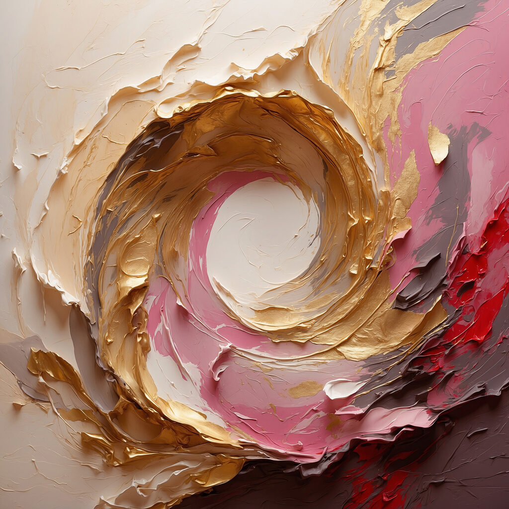 Swirl of paint on a wall