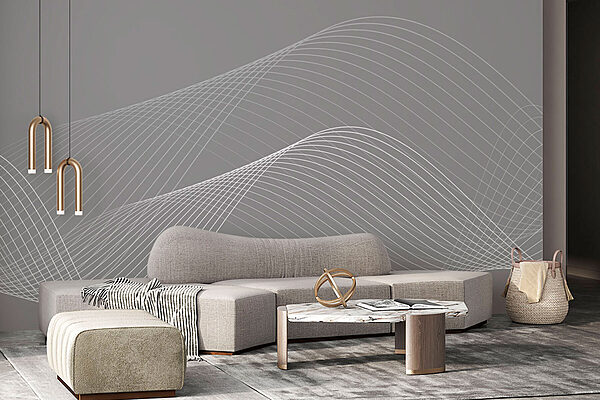 Weiße Linien auf grauem Hintergrund Weiße Linien auf grauem Hintergrund