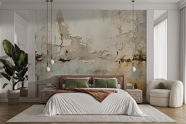 Weiße Wand mit abblätternder Farbe Weiße Wand mit abblätternder Farbe