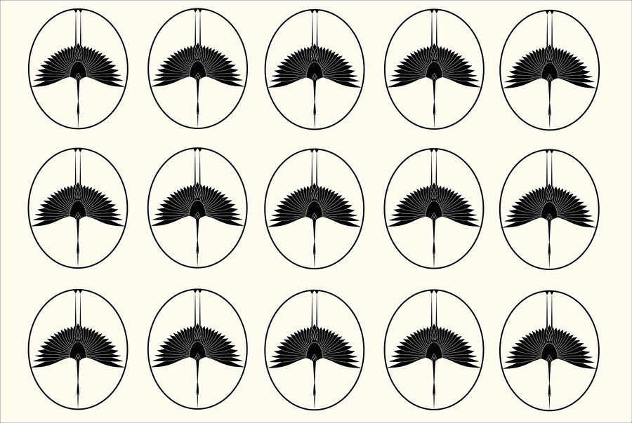 Schwarz-Weiß-Bild eines Vogels Schwarz-Weiß-Bild eines Vogels