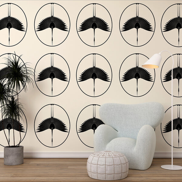 Schwarz-Weiß-Bild eines Vogels Schwarz-Weiß-Bild eines Vogels