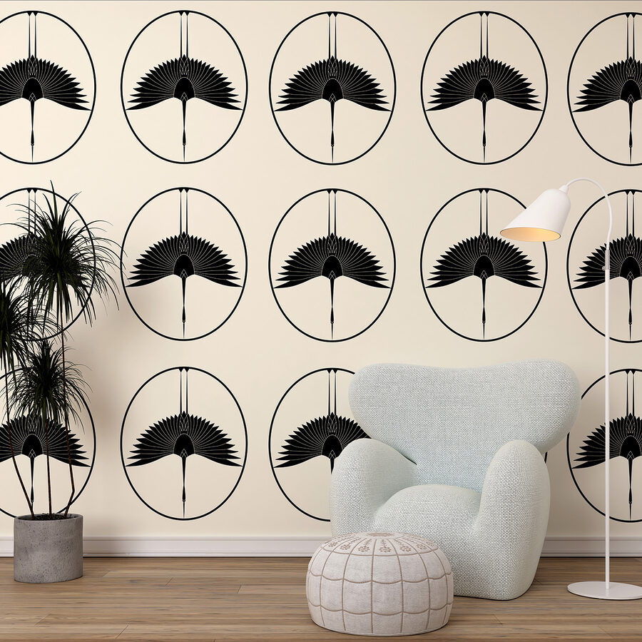 Schwarz-Weiß-Bild eines Vogels Schwarz-Weiß-Bild eines Vogels