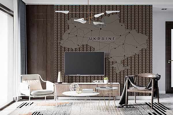 Karte der ukraine mit Linien und Städten Karte der ukraine mit Linien und Städten