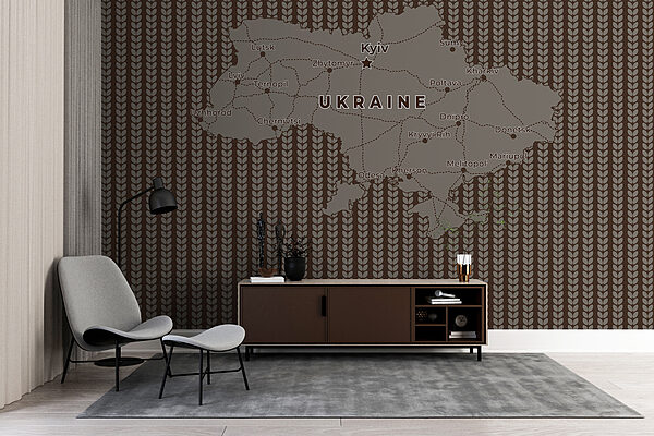 Karte der ukraine mit Linien und Städten Karte der ukraine mit Linien und Städten