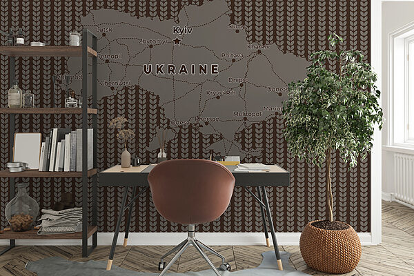 Karte der ukraine mit Linien und Städten Karte der ukraine mit Linien und Städten