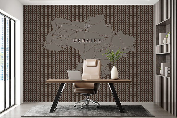 Karte der ukraine mit Linien und Städten Karte der ukraine mit Linien und Städten