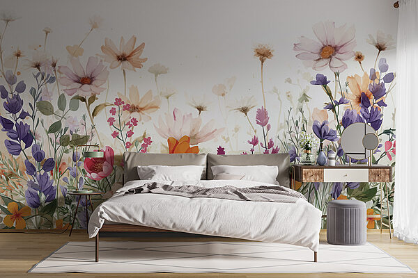 Gruppe von Blumen auf einem weißen Hintergrund Gruppe von Blumen auf einem weißen Hintergrund