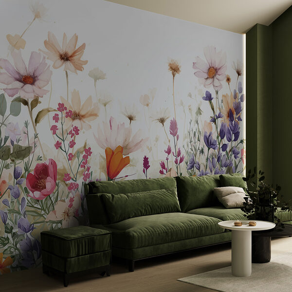 Gruppe von Blumen auf einem weißen Hintergrund Gruppe von Blumen auf einem weißen Hintergrund
