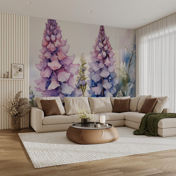 Gemälde von Blumen auf weißem Hintergrund Gemälde von Blumen auf weißem Hintergrund