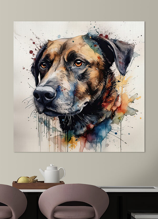 Gemälde eines Hundes Gemälde eines Hundes