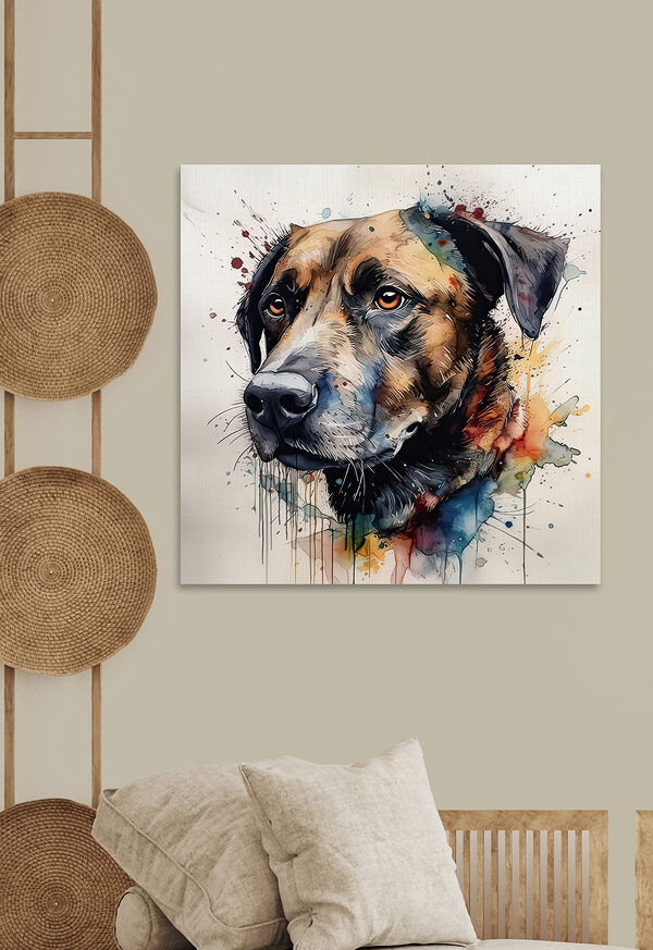 Gemälde eines Hundes Gemälde eines Hundes