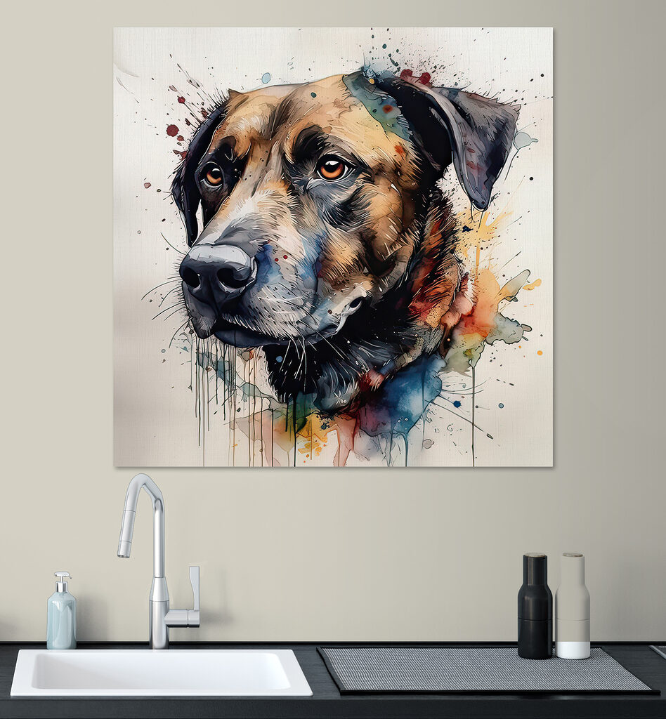 Painting of a dog