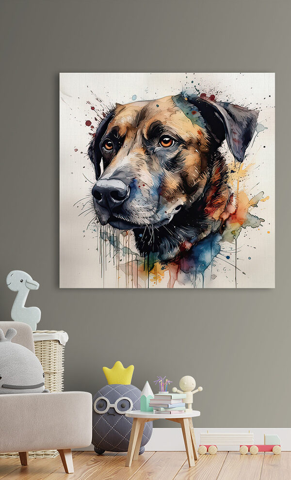 Gemälde eines Hundes Gemälde eines Hundes