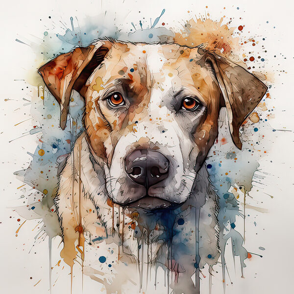 Gemälde eines Hundes Gemälde eines Hundes