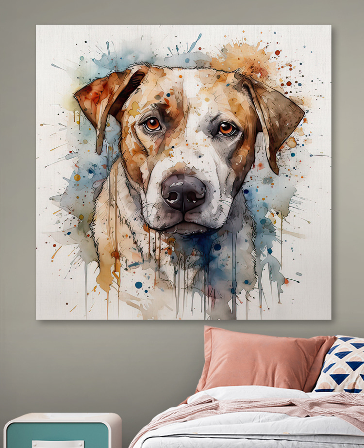 Gemälde eines Hundes Gemälde eines Hundes