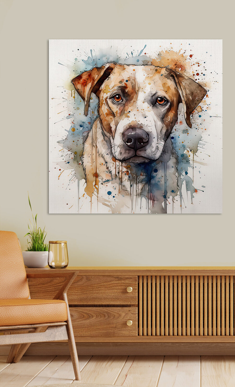 Gemälde eines Hundes Gemälde eines Hundes