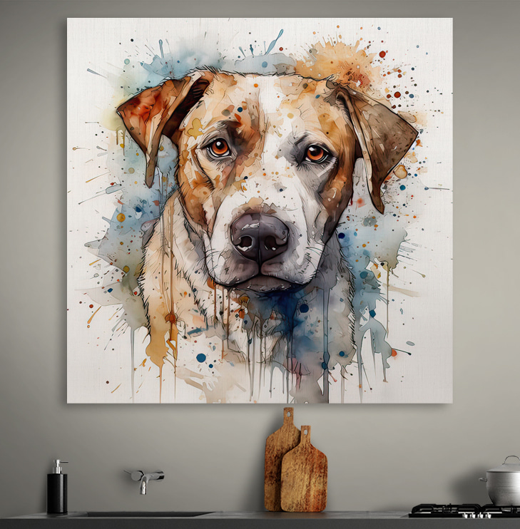 Gemälde eines Hundes Gemälde eines Hundes