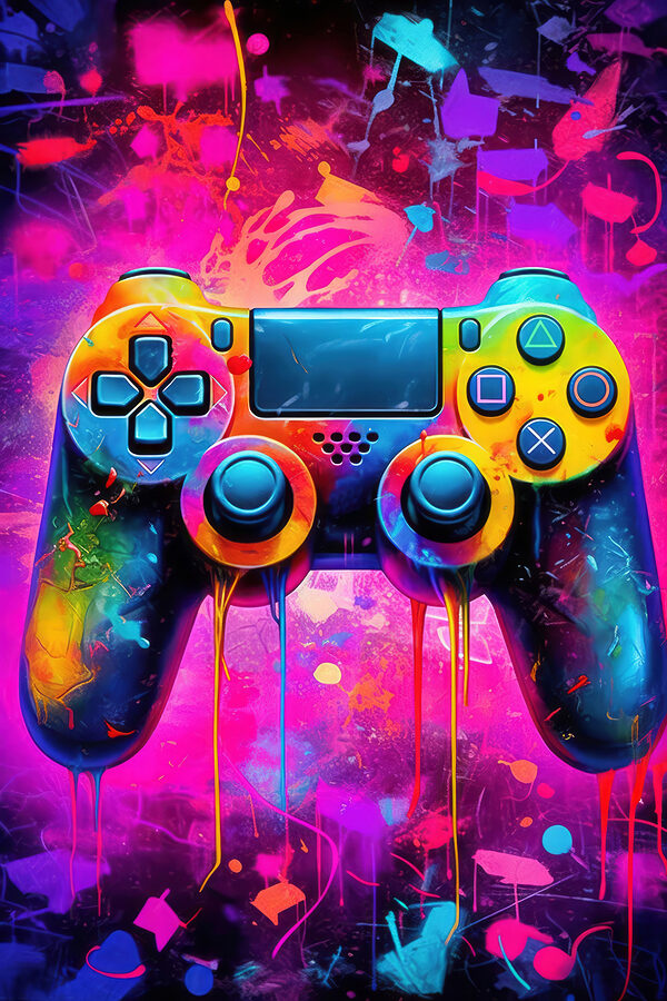 Bunte Videospiel-Controller Bunte Videospiel-Controller