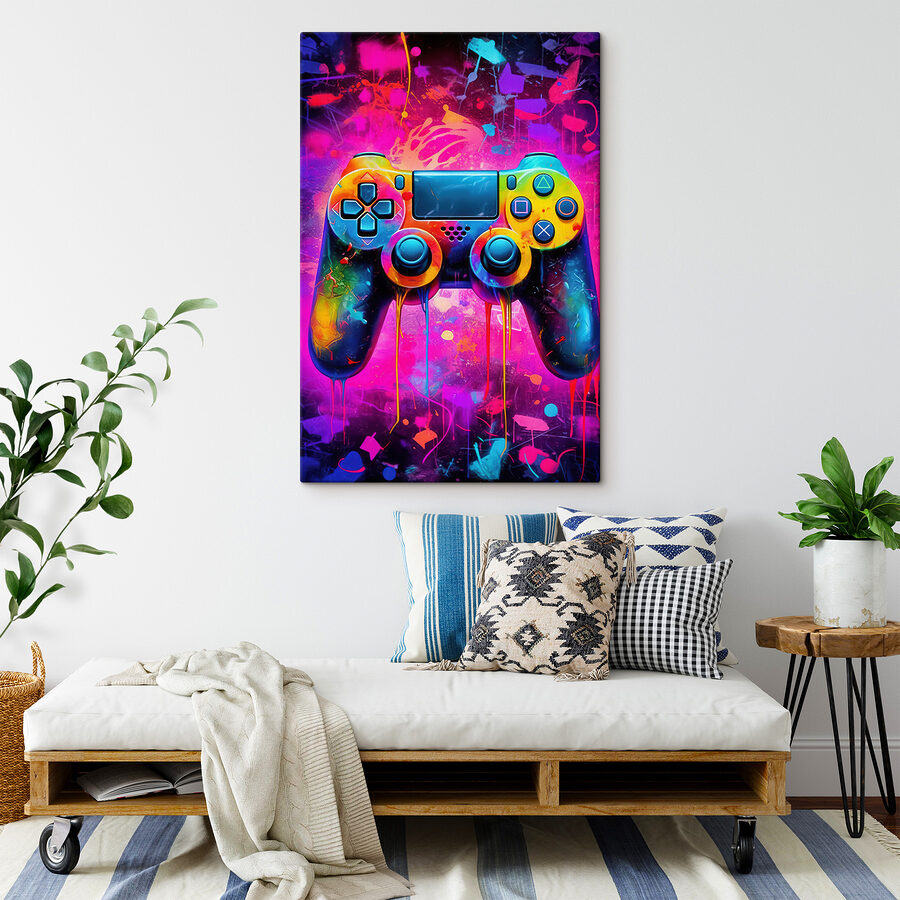 Bunte Videospiel-Controller Bunte Videospiel-Controller
