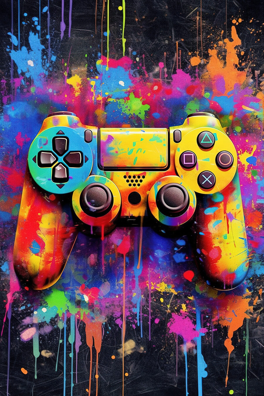 Bunte Videospiel-Controller Bunte Videospiel-Controller