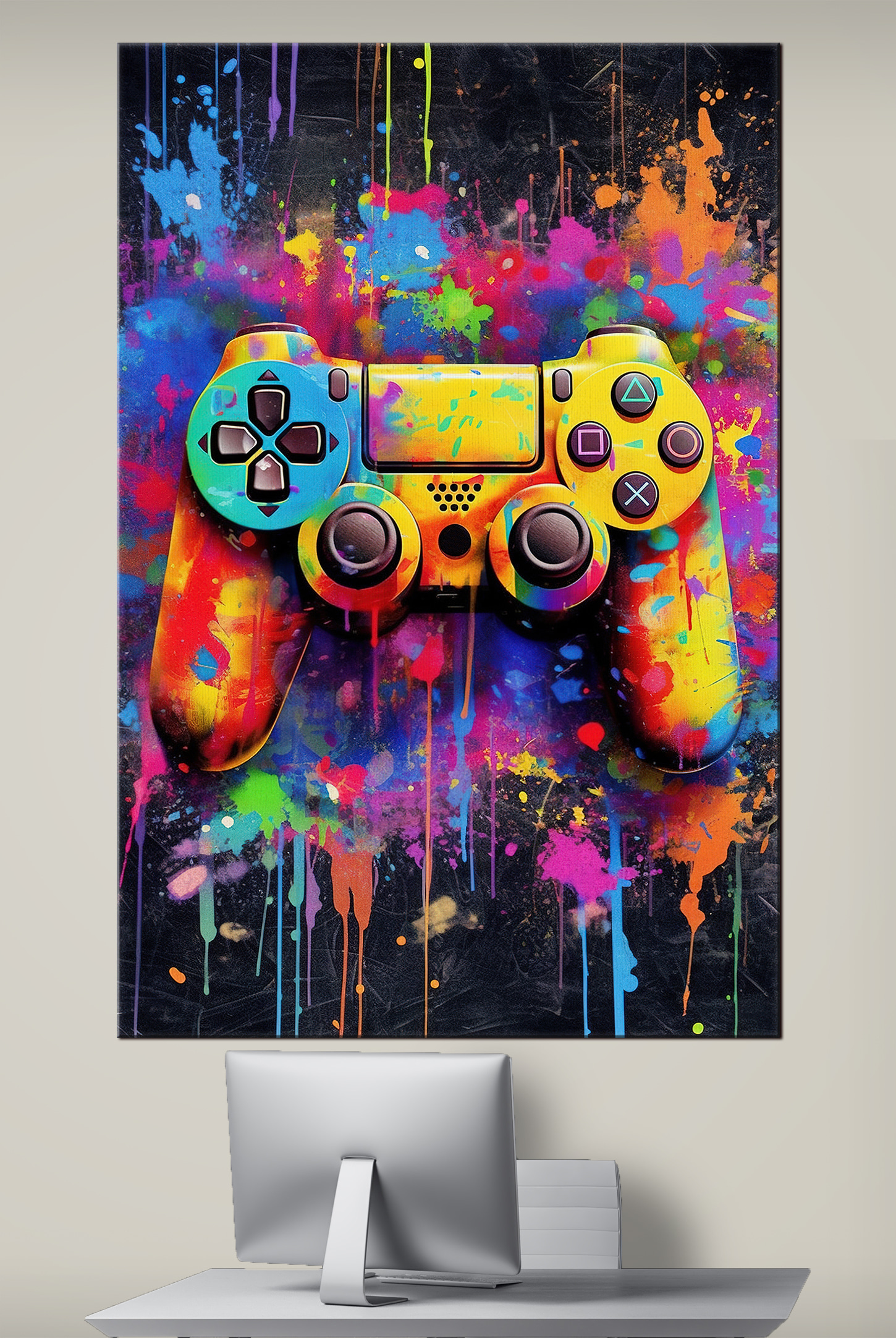 Colorful video game controller