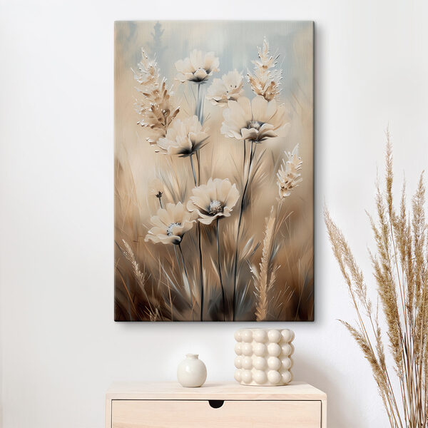 Painting of flowers and grass Painting of flowers and grass