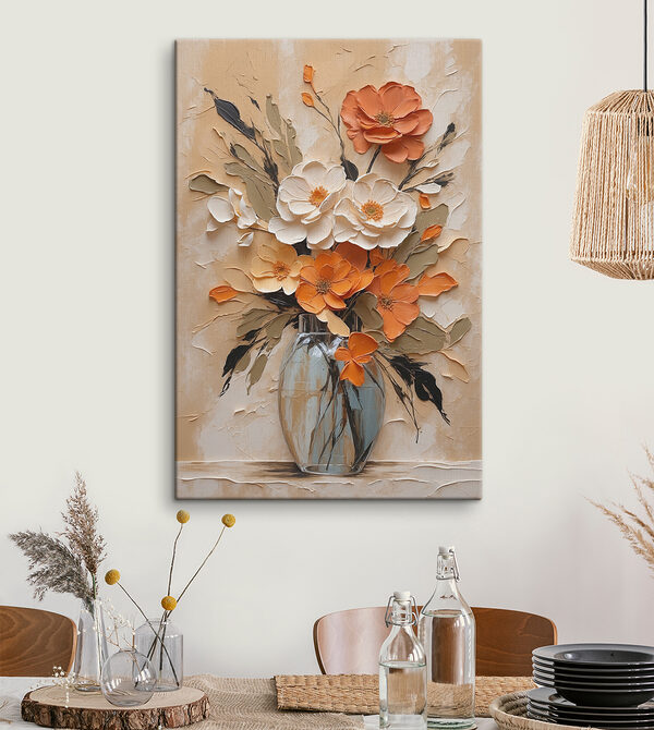 Gemälde von Blumen in einer Vase Gemälde von Blumen in einer Vase