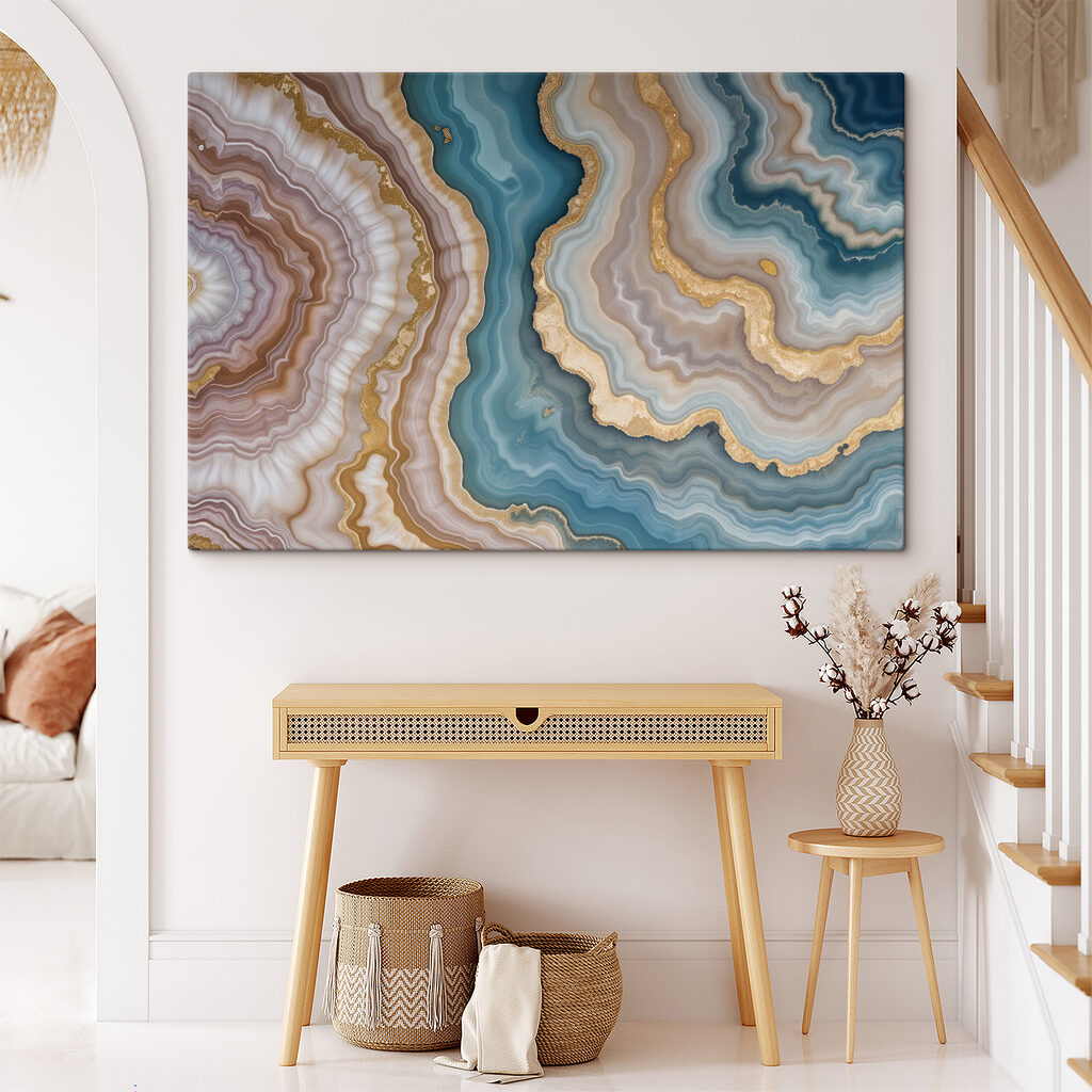 Elegant swirls of natural colors