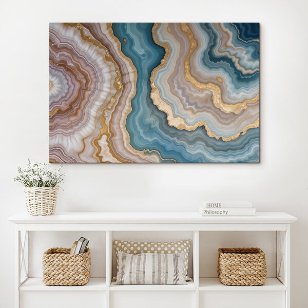 Elegant swirls of natural colors