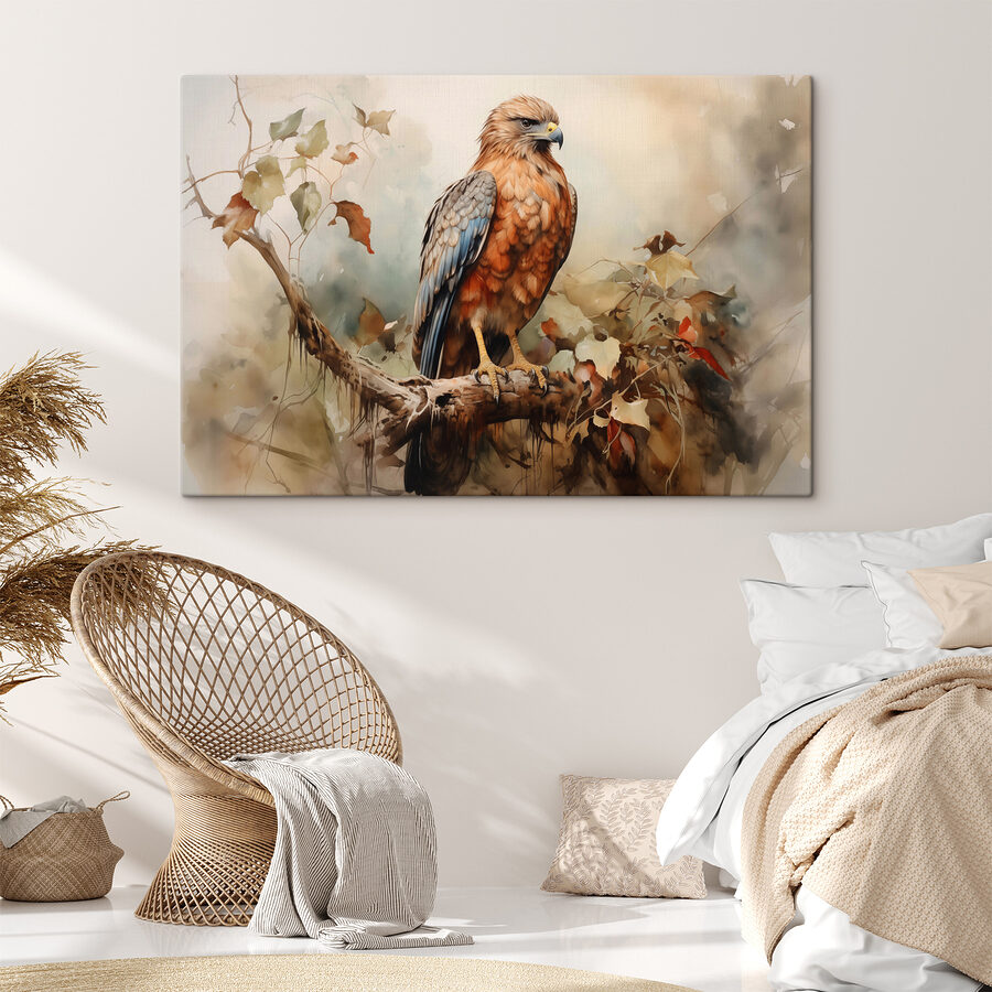 Vogel auf einem Ast sitzend