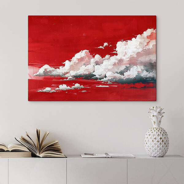Roter Himmel mit Wolken Roter Himmel mit Wolken