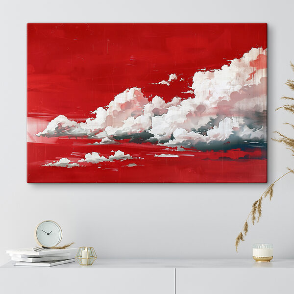 Roter Himmel mit Wolken Roter Himmel mit Wolken