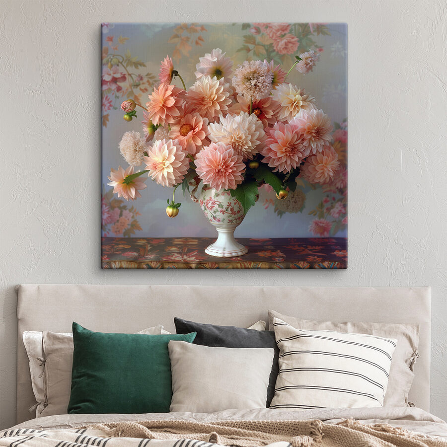 Vase mit Blumen darin