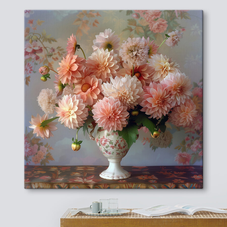 Vase mit Blumen darin