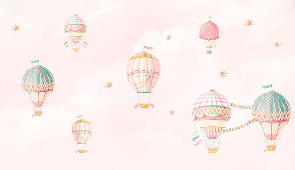 Group of hot air balloons in the sky