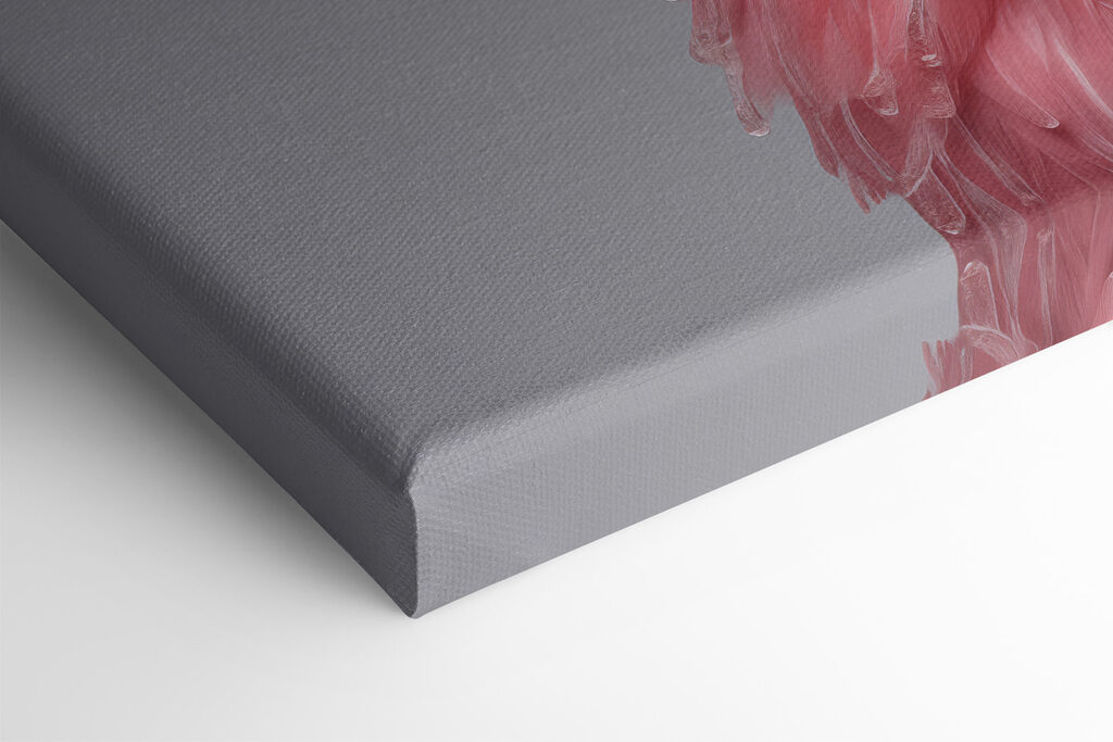 Close up of a pink flamingo